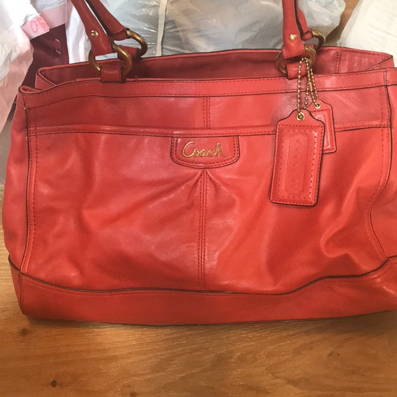 Coral Coach Purse - Picture 2 of 7
